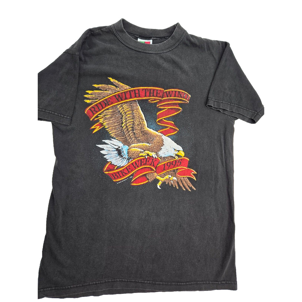 Vintage Ryder Sports Vintage 1995 Daytona Beach Bike Week BLAX T-Shirt Cotton Lg